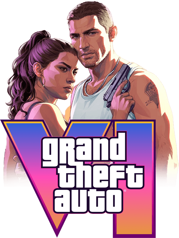 Couple in GTA VI style